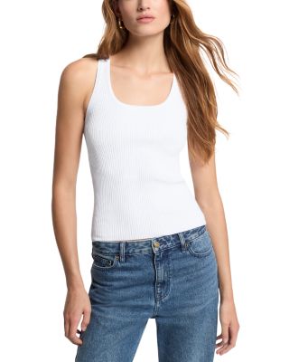 Ribbed Racerback Scoop Neck Tank