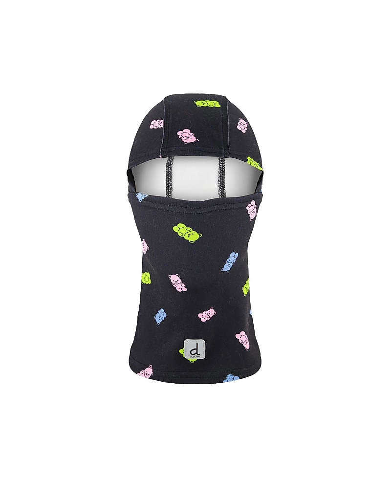 Deux par Deux Girls' Gummy Bears Brushed Jersey Reflective Stretch Balaclava - Little Kid, Big Kid