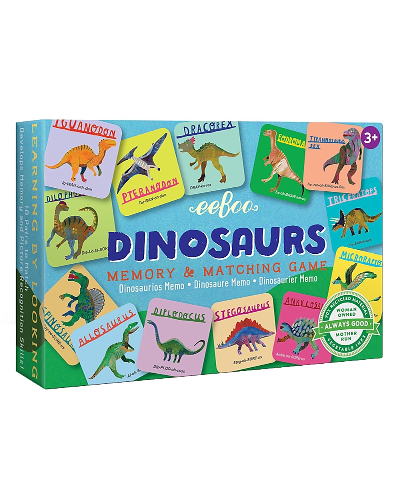 eeBoo Dinosaurs Little Memory and Matching Game, Ages 3+