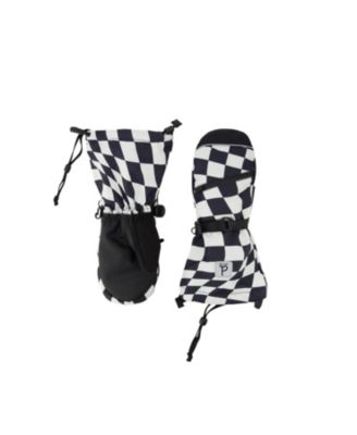  Boys' Teknik Checkered Waterproof Cordura Reinforced Winter Mittens - Little Kid