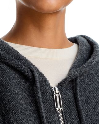 Wool Blend Zip Hoodie - thumbnail 4