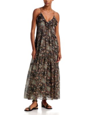 Vasmila Ruffled Cotton Maxi Dress