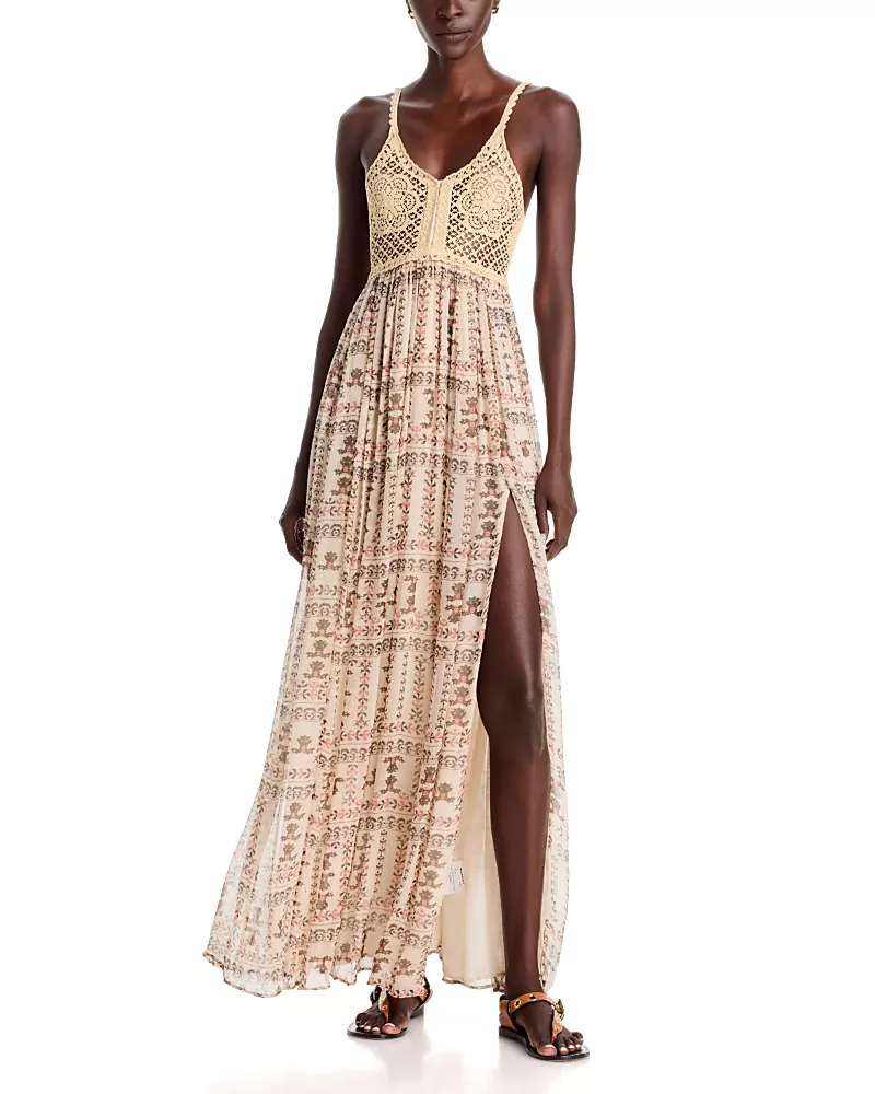 Isabel Marant Etoile Veony Crochet Maxi Dress