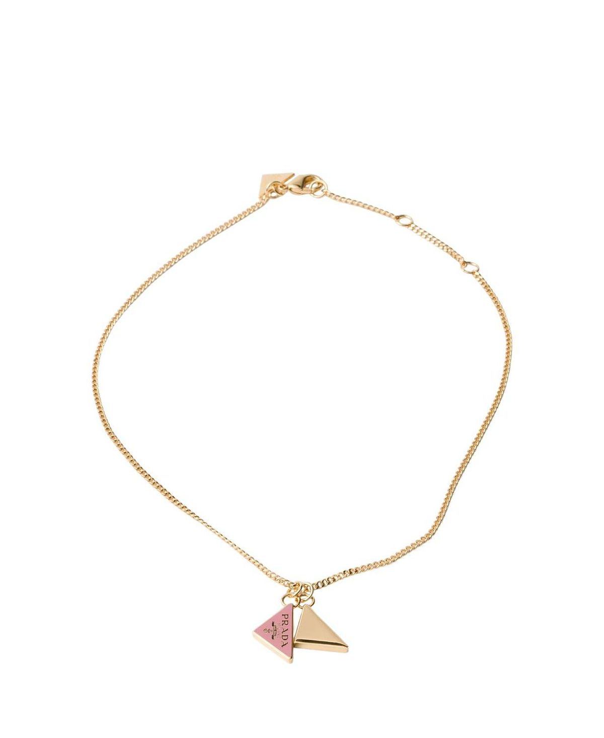 Prada Enameled Metal Necklace