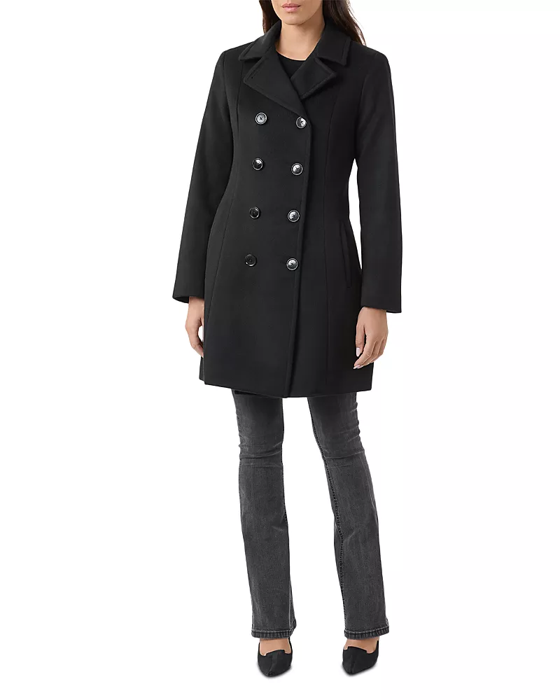 Sofia Cashmere Double Breasted Cashmere Trench Coat