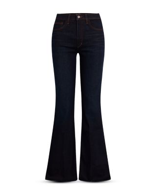 The Molly High Rise Flare Jeans in Deep End - thumbnail 6