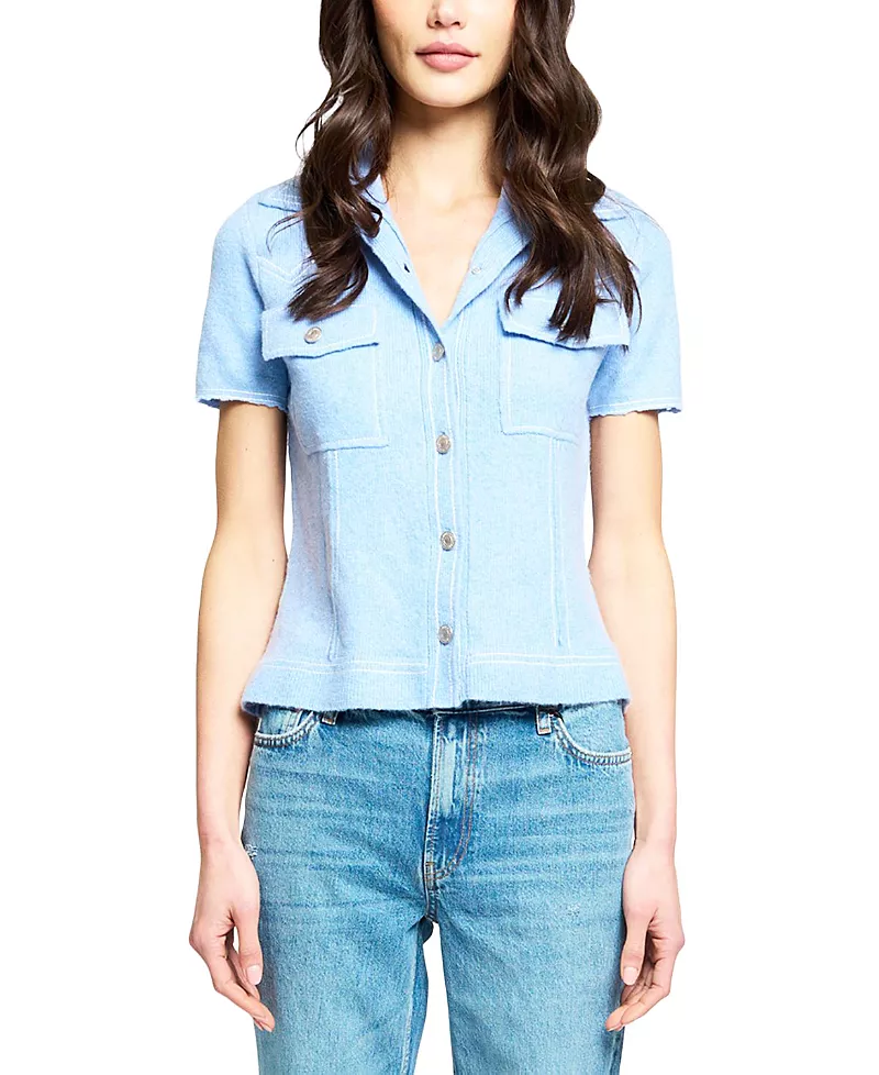 Central Park West Women's Sienna Western Short Sleeve Sweater