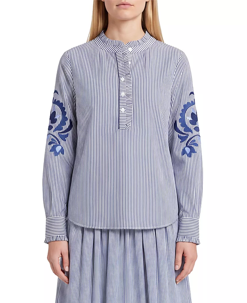 Cartolina Mara Embroidered Top