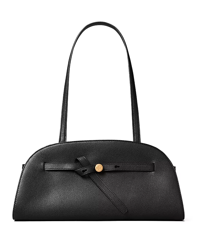 Tory Burch Romy East West Bauletto Leather Shoulder Bag
