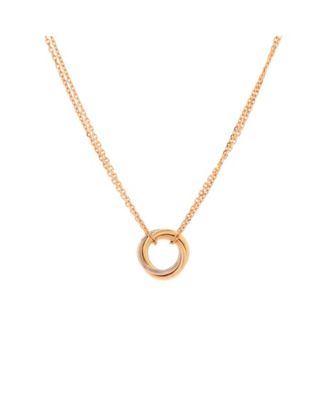  Trinity Choker Necklace 18K Tricolor Gold, 16.25"
