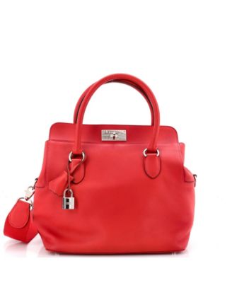 Pre-Owned HERMES Toolbox Leather Satchel