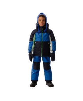 Boys' Colorblock Lightweight Jacket & Foot Strap Pants Two Piece Snowsuit - Little Kid, Big Kid