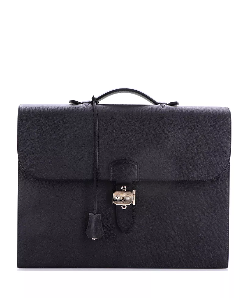 Pre-Owned HERMES Sac a Depeches 38 Epsom Leather Satchel