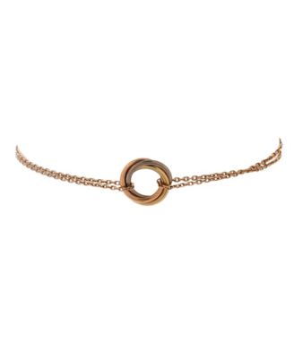  Trinity Chain Bracelet 18K Tricolor Gold