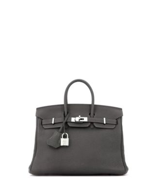 Pre-Owned HERMES Birkin 25 Leather Satchel
