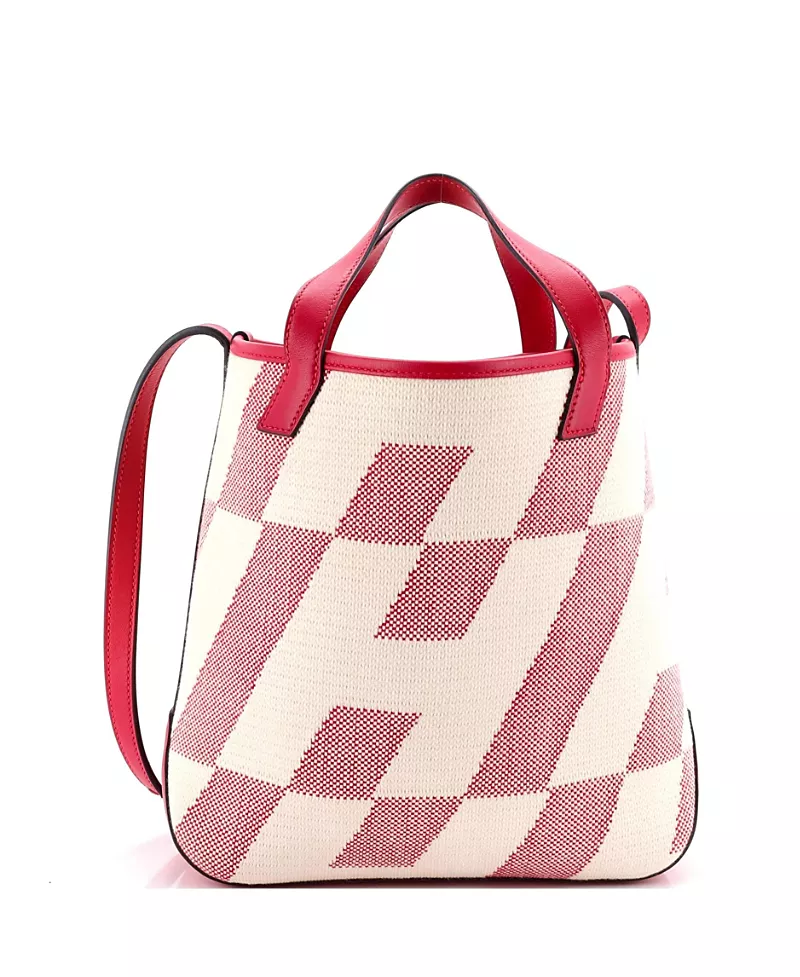 Pre-Owned HERMES 27 Cabas H en Biais Canvas & Leather Tote