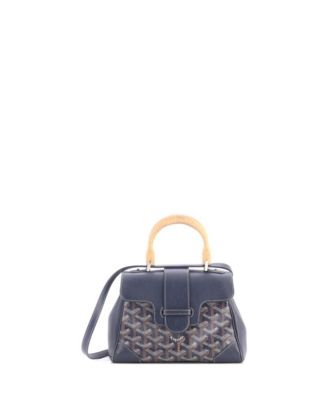 Mini Saigon Top Handle Bag Coated Canvas with Leather