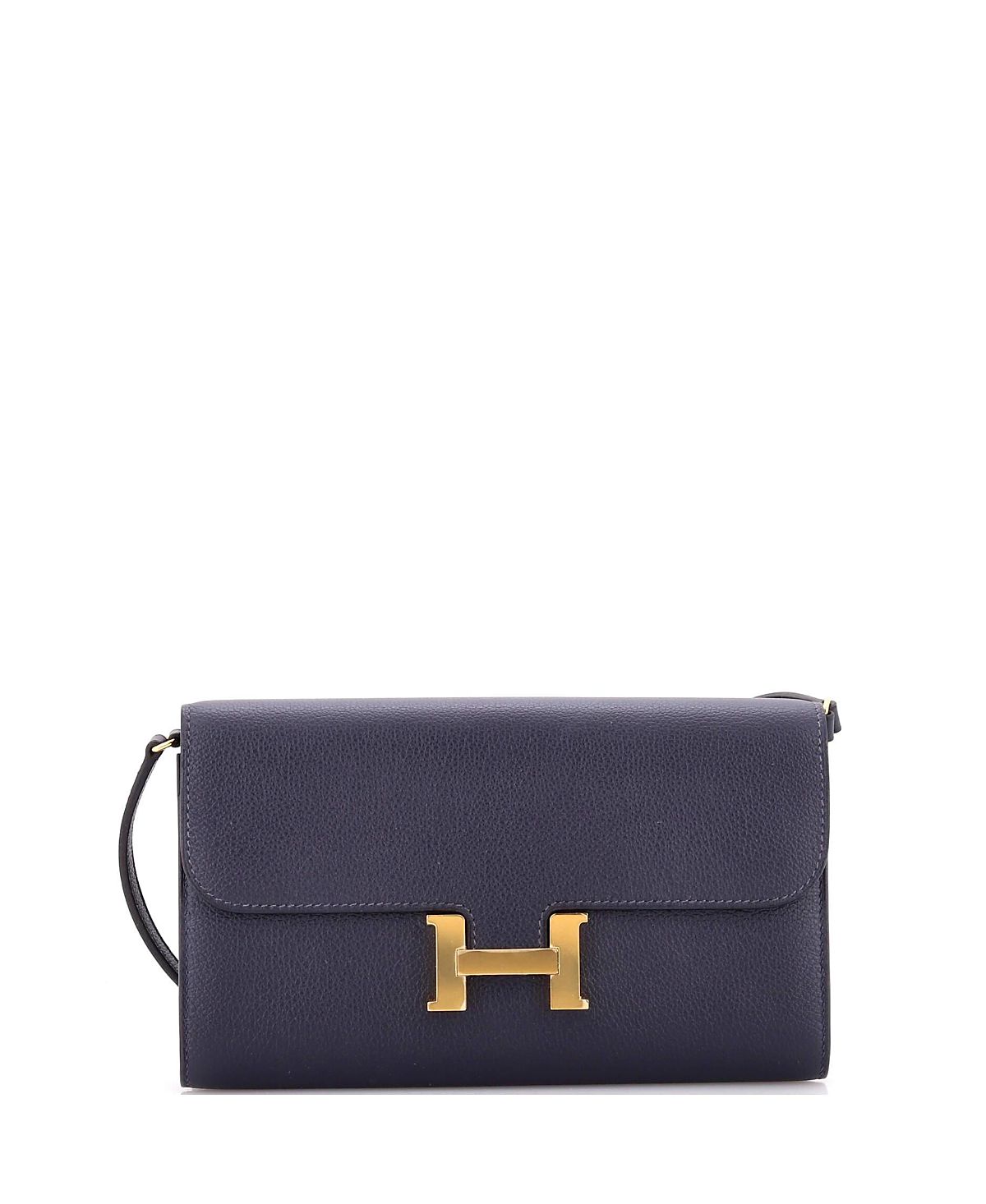 Pre-Owned HERMES Constance To Go Mini Convertible Leather Wallet