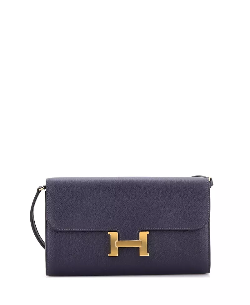Pre-Owned HERMES Constance To Go Mini Convertible Leather Wallet
