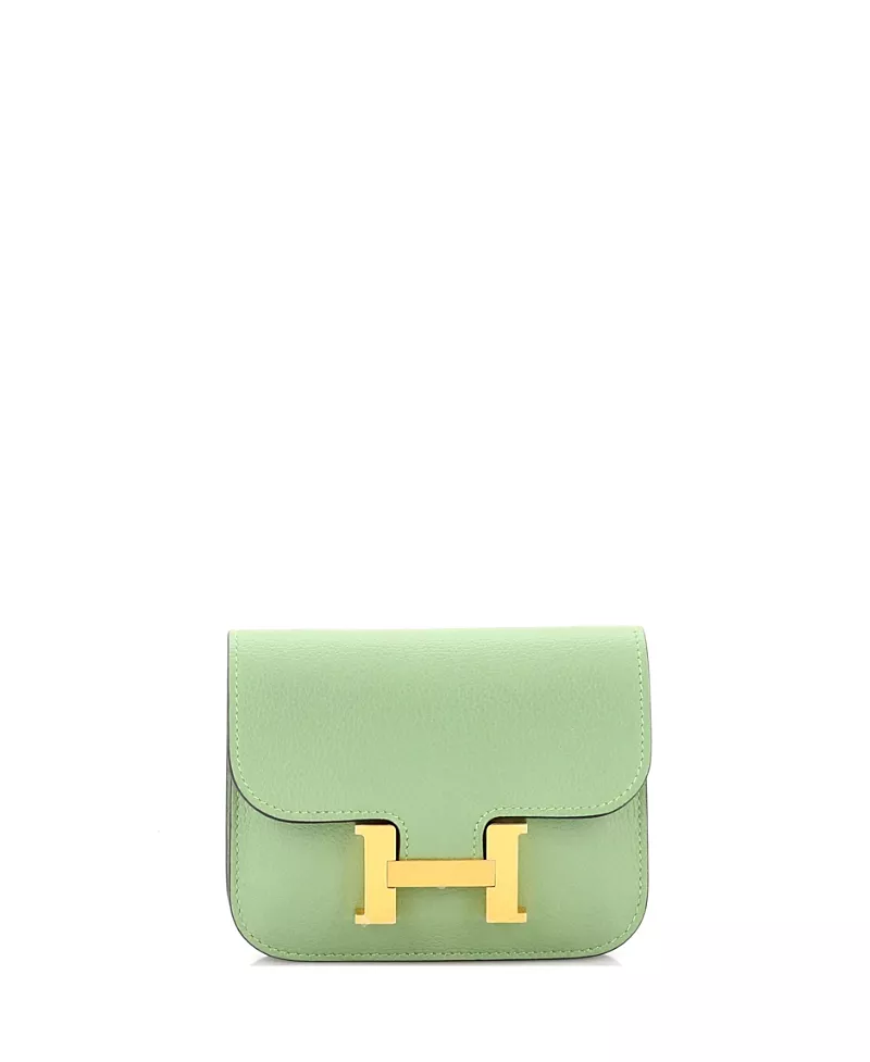 Pre-Owned HERMES Constance Slim Leather Wallet
