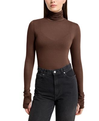  Eloise Sheer Turtleneck Top