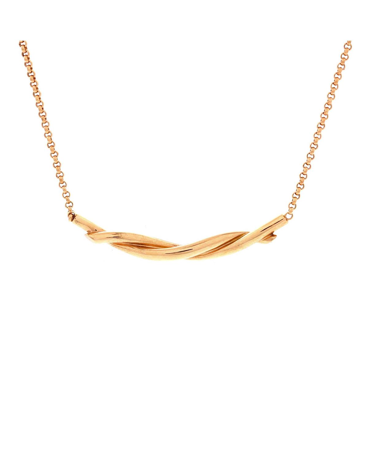 Pre-Owned Cartier Entrelaces Pendant Necklace 18K Rose Gold