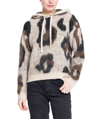  Women's Noa Oversized Leopard Hoodie