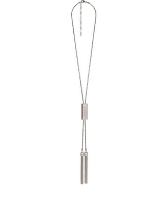 Long Brass Tassel Necklace, 50 - 64 cm
