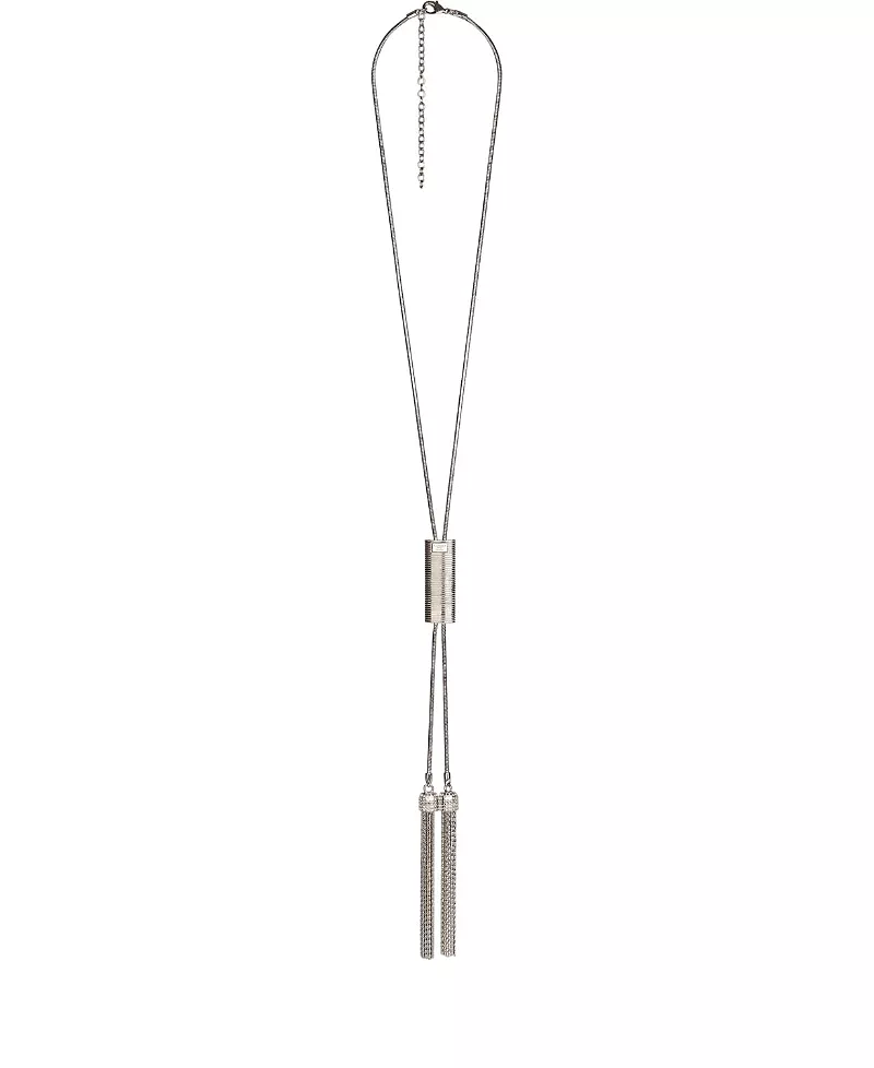 Balmain Long Brass Tassel Necklace, 50 - 64 cm