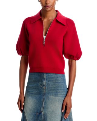 Milano Knit Lantern Sleeve Top