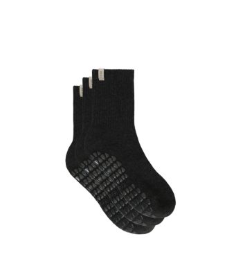  Graphite Trio Grip Socks, Pack of 3