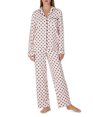 Brushed Sweater Knit Notch Collar Pajama Set