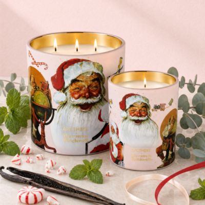 Peppermint Taffy Norman Rockwell Candle