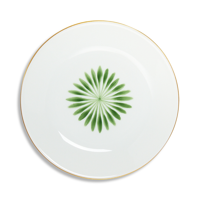 Marie Daage Allee De Cypress Bread/side Plate In Vert Flamboyant ()