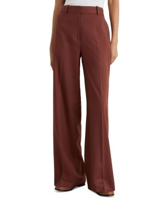 Petite Solene Wool Blend Wide Leg Pants