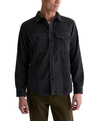 Evening Smoke Cotton Gingham Pocket Shirt