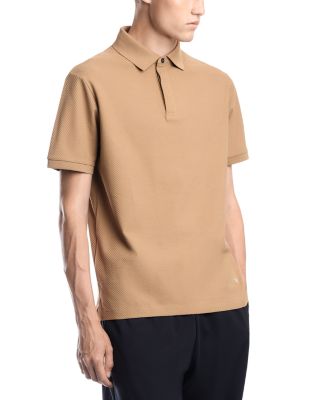 Cotton Jacquard Jersey Polo Shirt