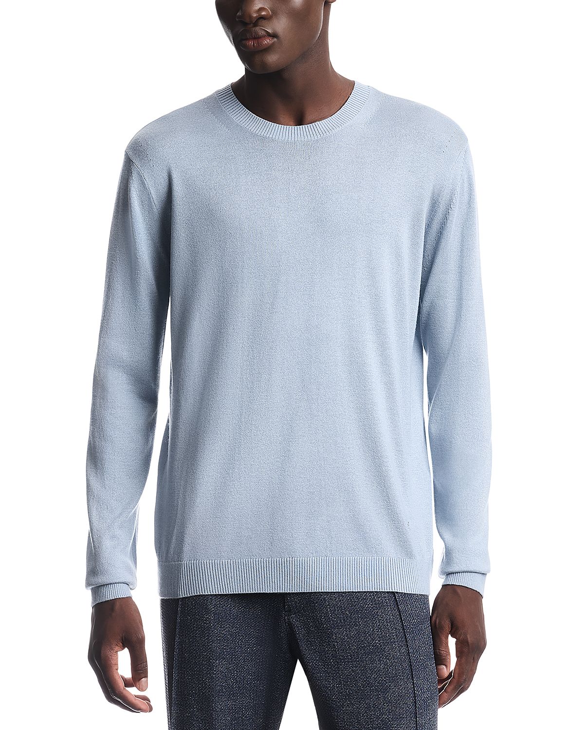 Emporio Armani Silk & Cashmere Pullover Crewneck Sweater