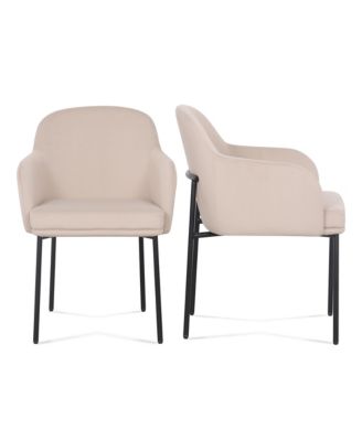  Sydney Performance Velvet Armchair, Set of 2