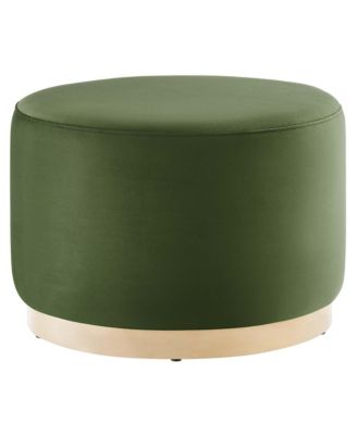  Tilden Large 23" Round Performance Velvet Upholstered Ottoman