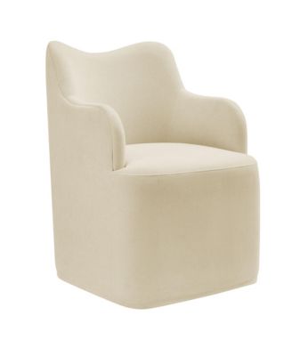  Cordelle Linen Blend Swivel Dining Chair