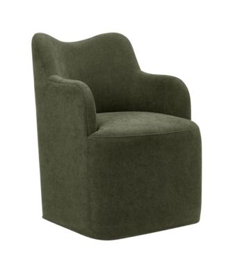  Cordelle Linen Blend Swivel Dining Chair