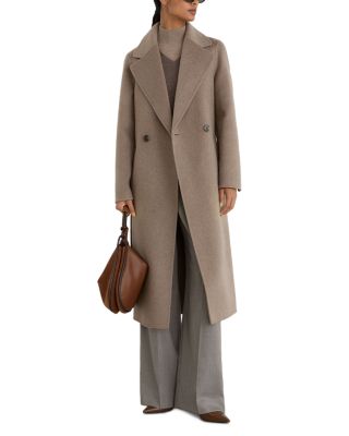 Petite Thea Wool Blend Belted Double Breasted Coat
