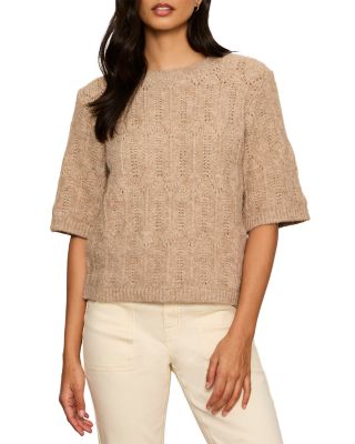 Pointelle Knit Sweater Tee