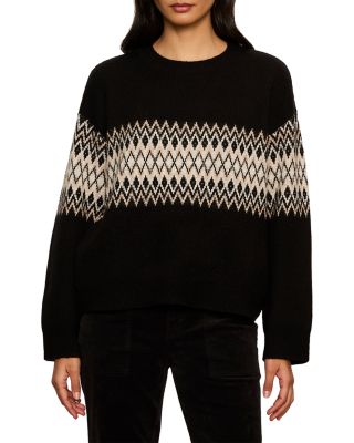 Argyle Crewneck Pullover Sweater