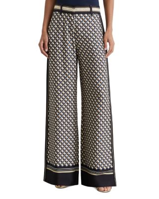 Petite Carmine Printed Wide Leg Pants