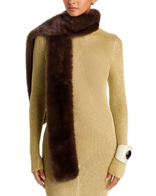 Faux Fur Skinny Scarf - Exclusive