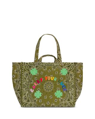 Maxi Cabas Quilted Bandana Tote