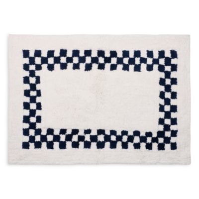 Checkerboard in Bloom Bath Rug, 24" x 36"