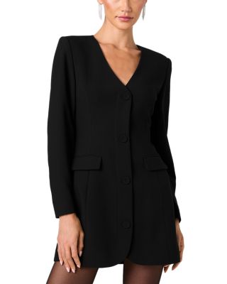 Azra Twill Cinched Blazer Dress